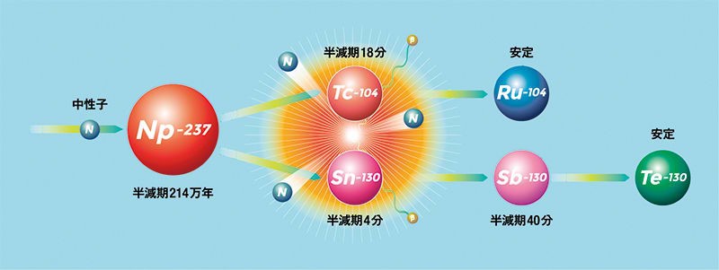 从放射性极强的镎到相对无害的碲